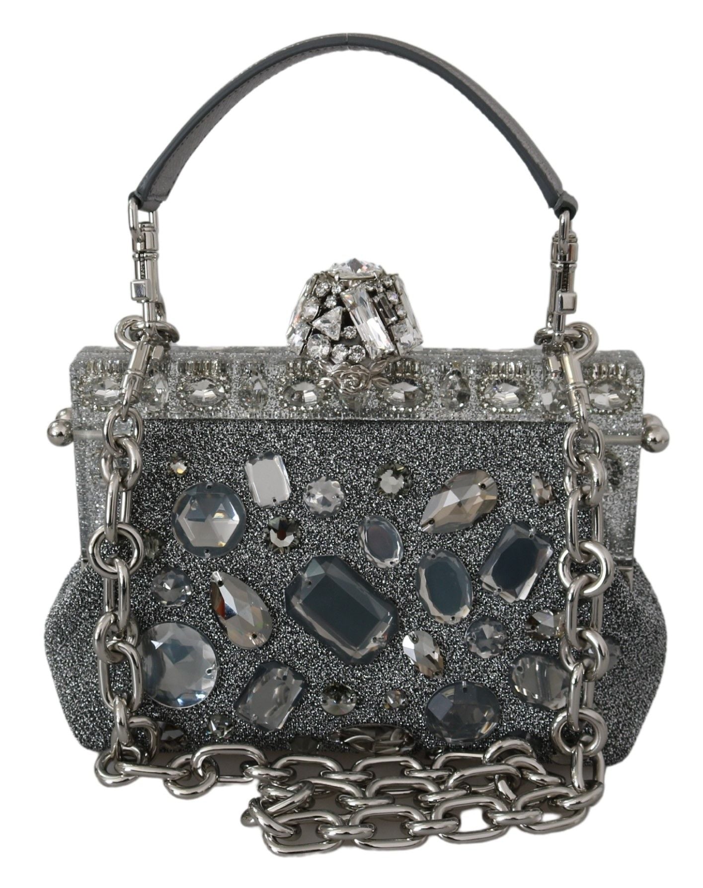 Elegant Crystal-Studded Evening Clutch