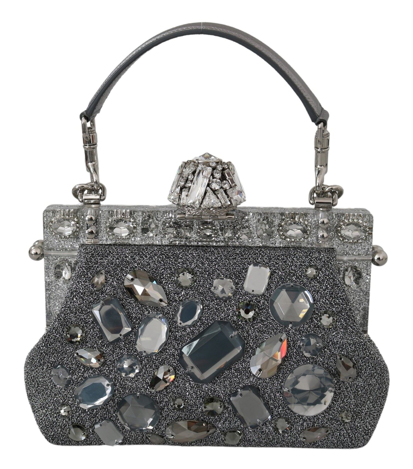 Elegant Crystal-Studded Evening Clutch