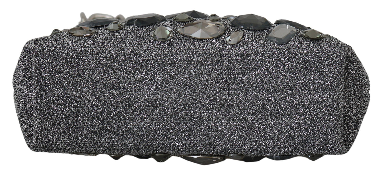 Elegant Crystal-Studded Evening Clutch