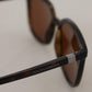 Elegant Unisex Brown Sunglasses
