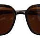 Elegant Unisex Brown Sunglasses