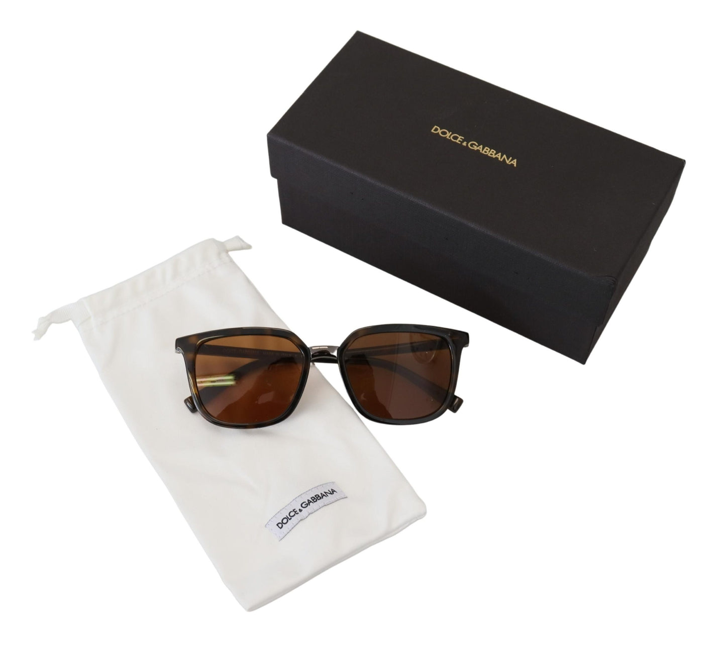 Elegant Unisex Brown Sunglasses