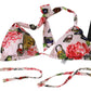 Floral Bliss Elastic Bikini Top