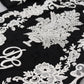 Black Lace Trim Half Sleeves A-line Dress
