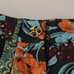 Multicolor Jacquard Patchwork Mini Shorts
