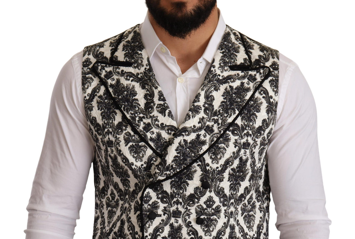 Baroque Jacquard Men's Dress Vest