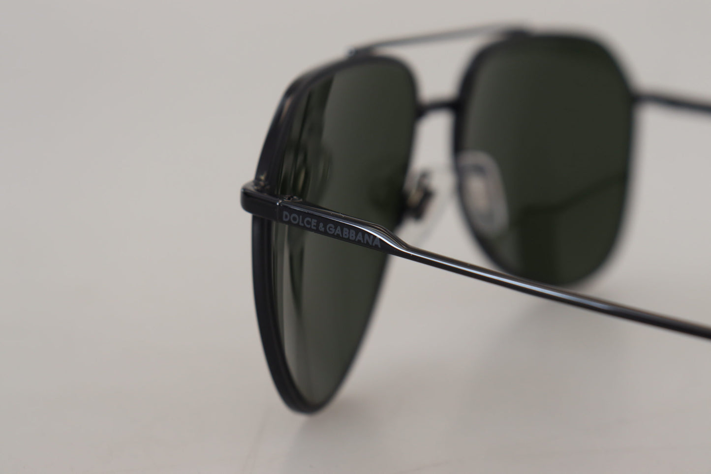 Elegant Metal Grey Green Lens Sunglasses