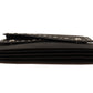 Elegant Black Leather Shoulder Bag with Silver Detailing