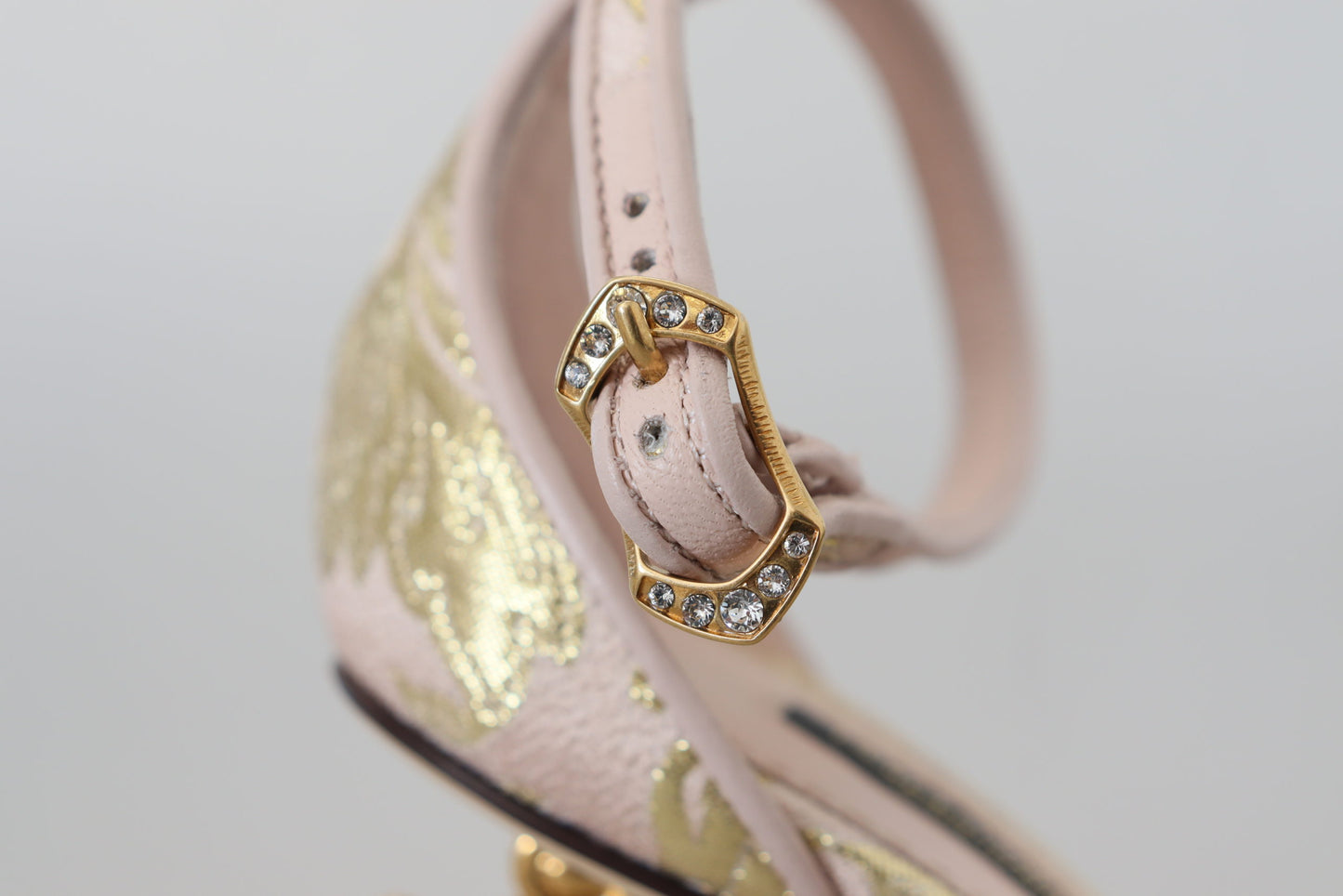 Chic Pink Brocade Keira Sandals