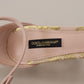 Chic Pink Brocade Keira Sandals