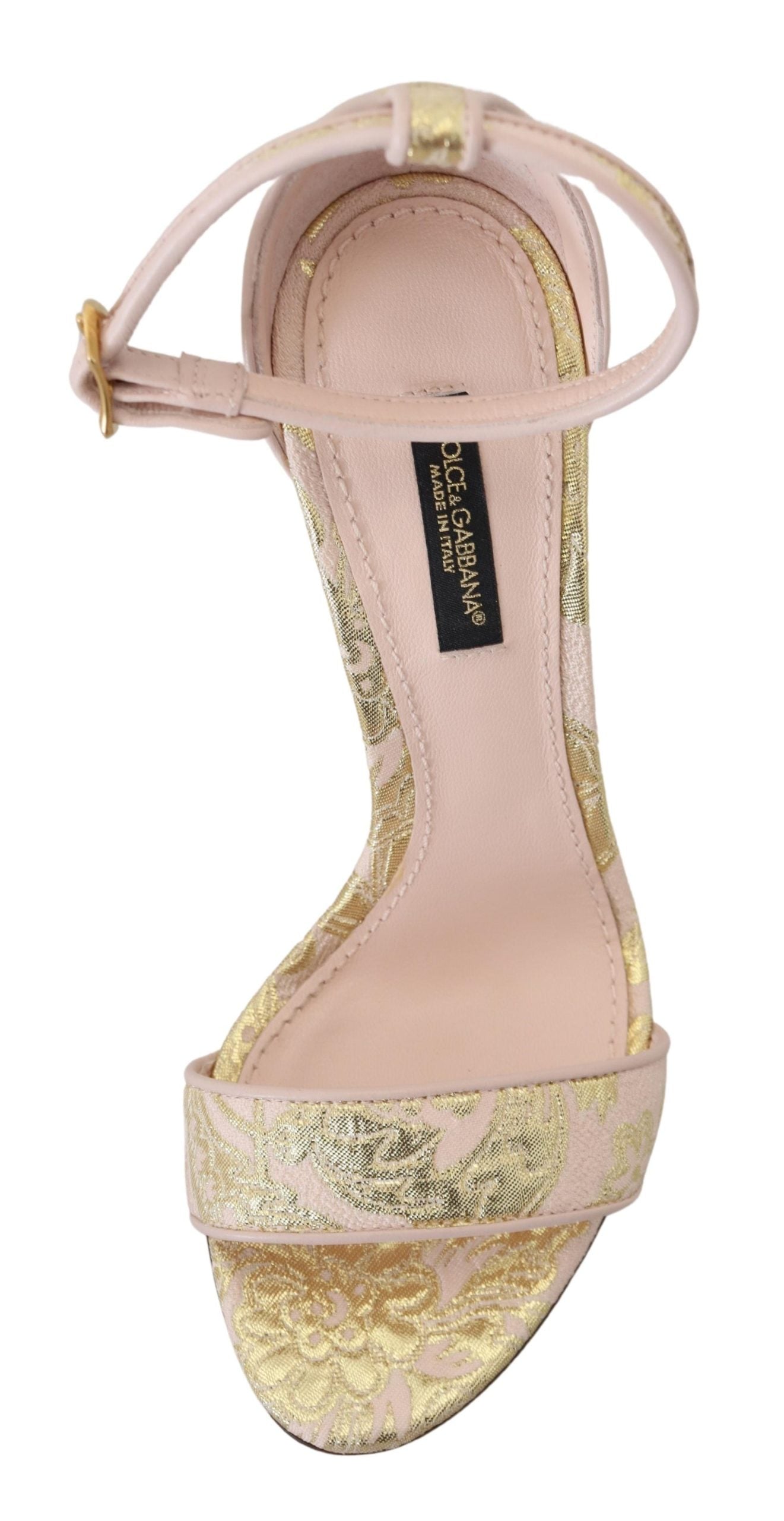 Chic Pink Brocade Keira Sandals