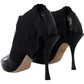 Black Socks Stiletto Heels Booties Shoes