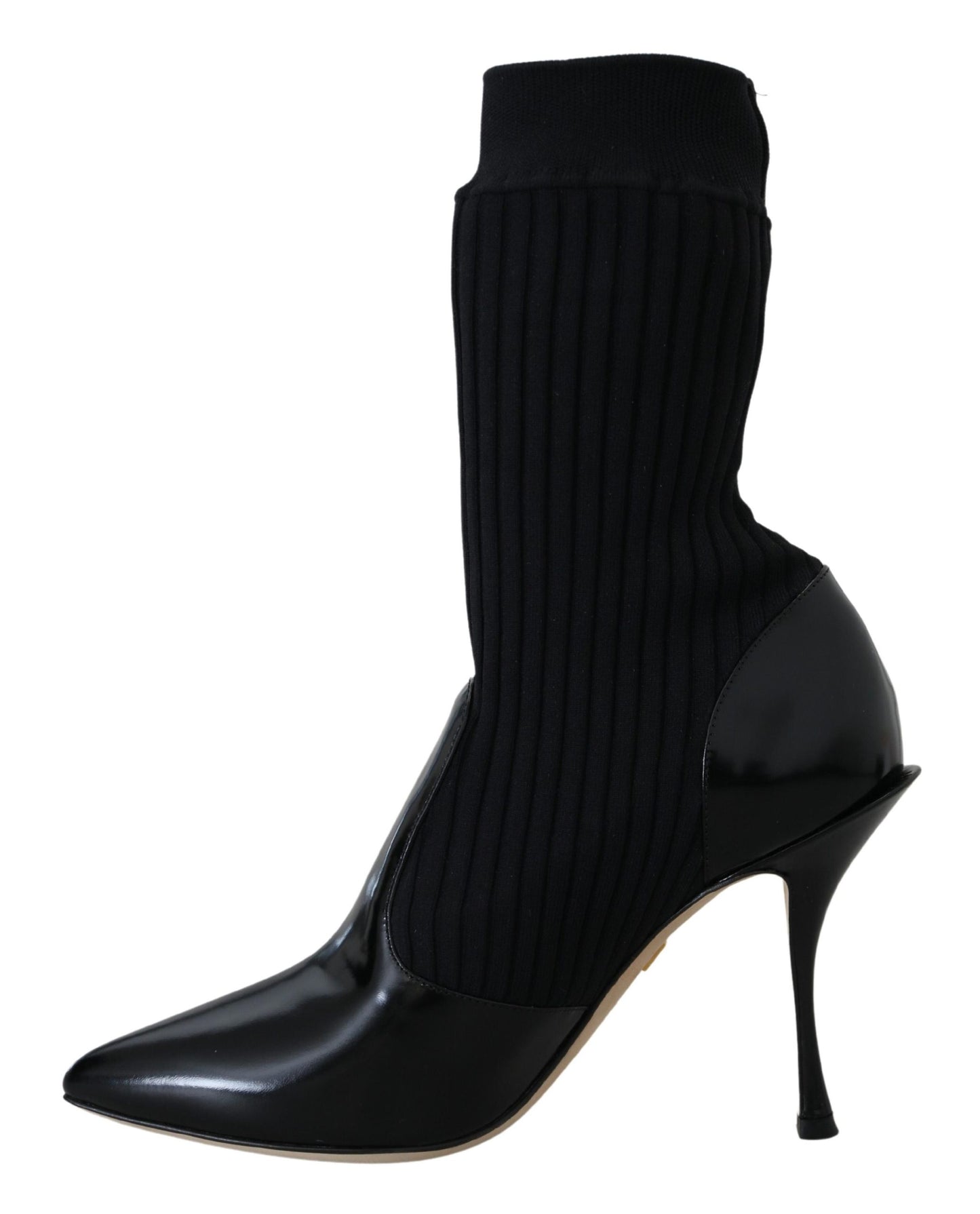 Black Socks Stiletto Heels Booties Shoes