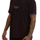 Bordeaux Crewneck Short Sleeve  T-shirt