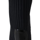 Black Socks Stiletto Heels Booties Shoes