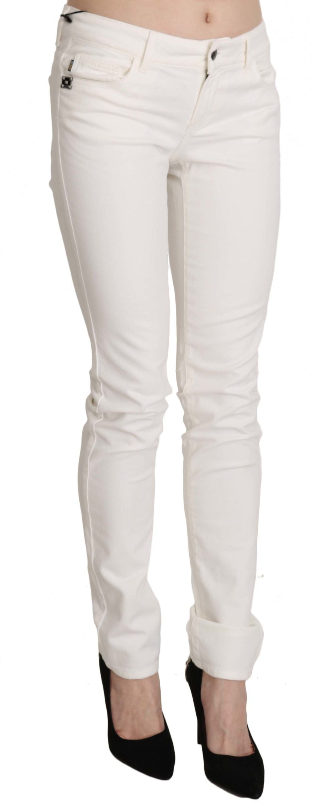 Chic White Skinny Denim Pants