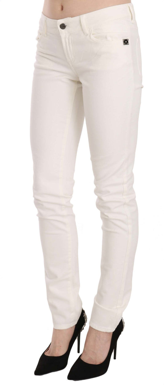 Chic White Skinny Denim Pants