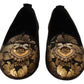 Elegant Leather Heart Embellished Flats