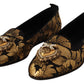 Elegant Leather Heart Embellished Flats