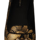 Elegant Leather Heart Embellished Flats