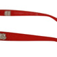 Elegant Rectangular Men's Red Sunglasses