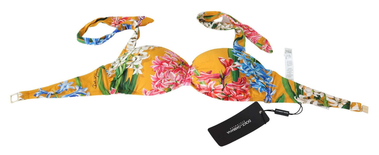 Sunny Floral Bikini Top - Summer Elegance