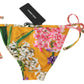 Chic Floral Orange Bikini Bottom
