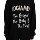 Chic Black Cashmere-Wool Crewneck Sweater