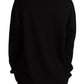 Chic Black Cashmere-Wool Crewneck Sweater