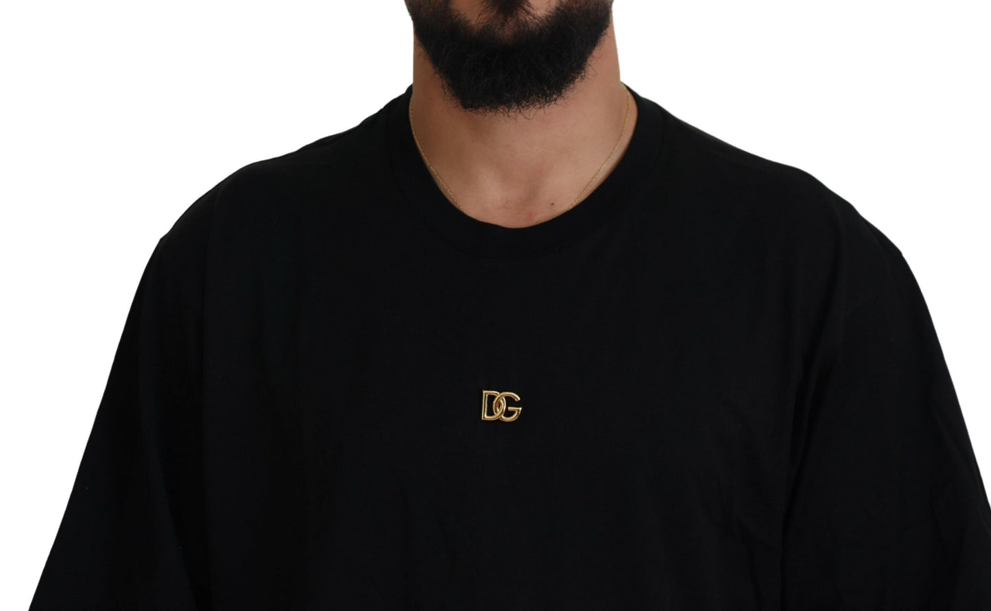 Elegant Gold Logo Crewneck Tee