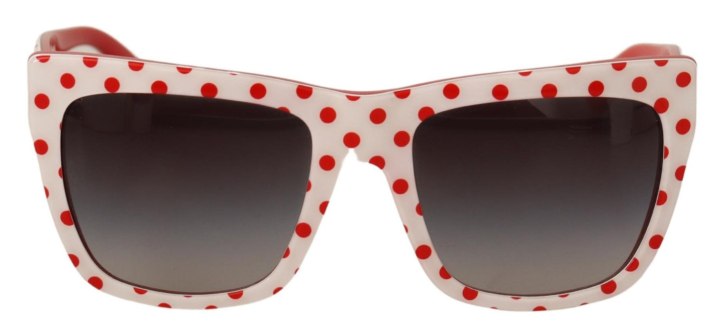 Chic Two-Tone Polka Dot Sunglasses