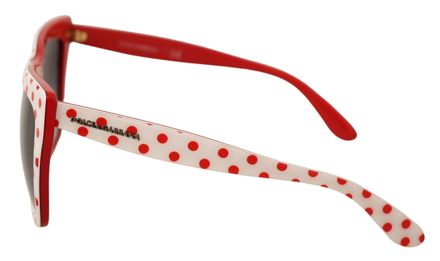 Chic Two-Tone Polka Dot Sunglasses