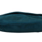 Chic Blue-Green Suede Shoulder Bag