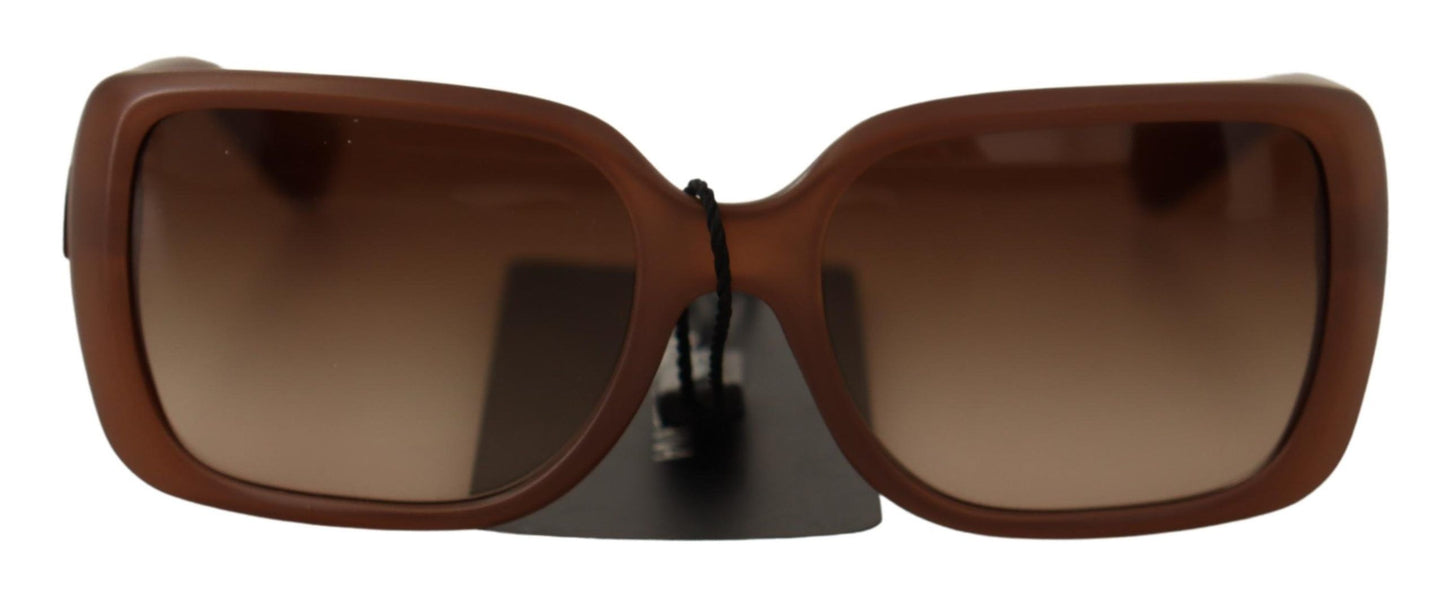 Chic Rectangular Brown Gradient Sunglasses