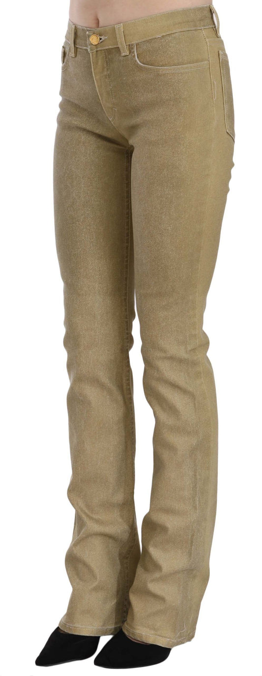 Chic Skinny Denim Mid Waist Pants