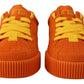 Orange Leather P.j. Tucker Sneakers Shoes