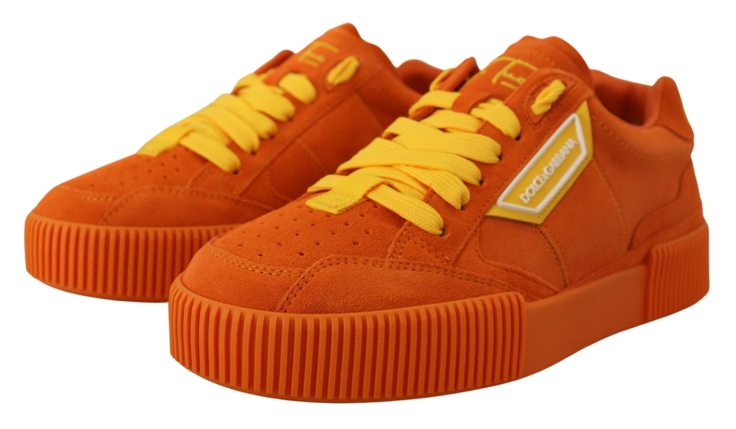 Orange Leather P.j. Tucker Sneakers Shoes