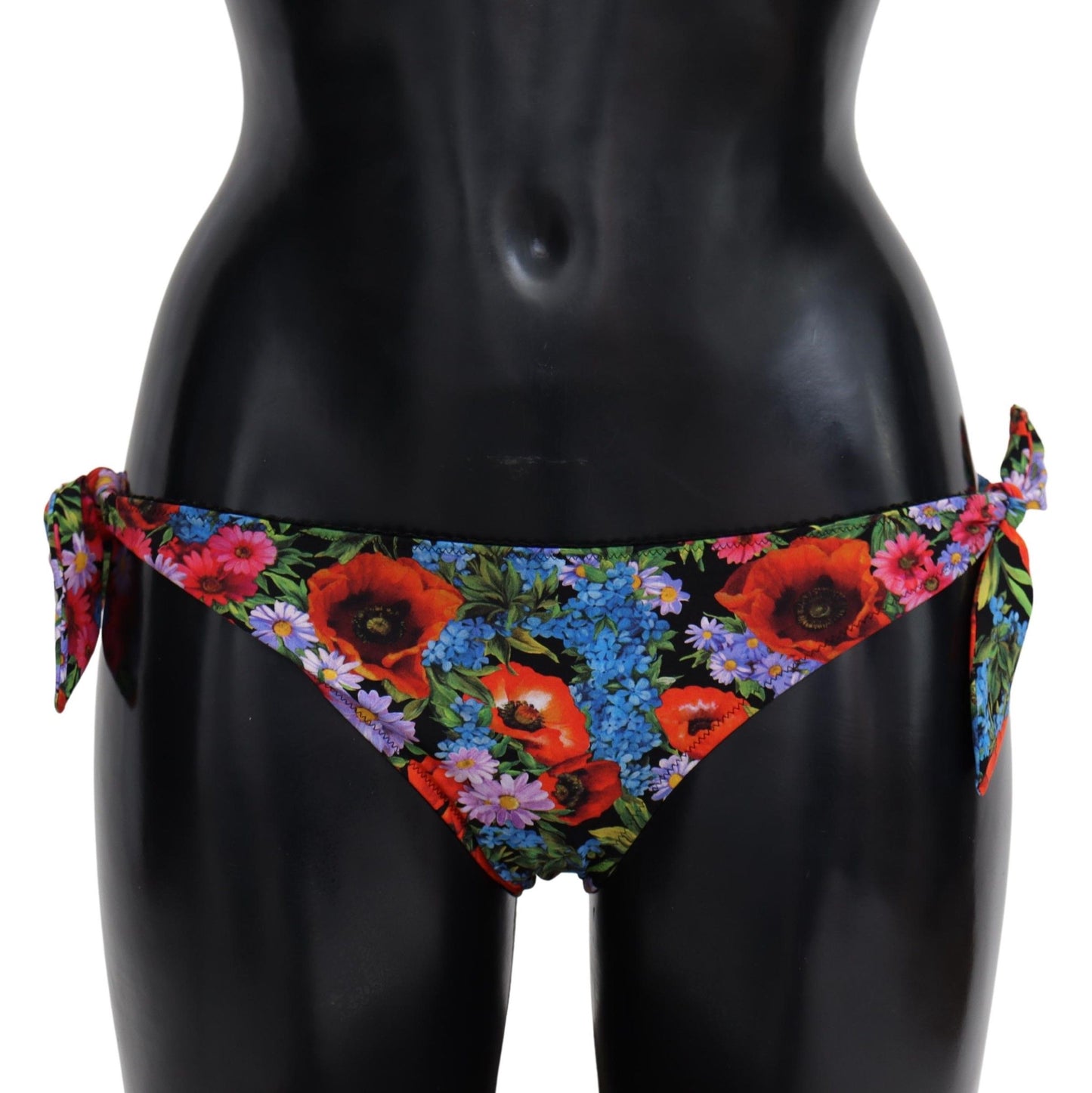 Chic Floral Side Tie Bikini Bottom