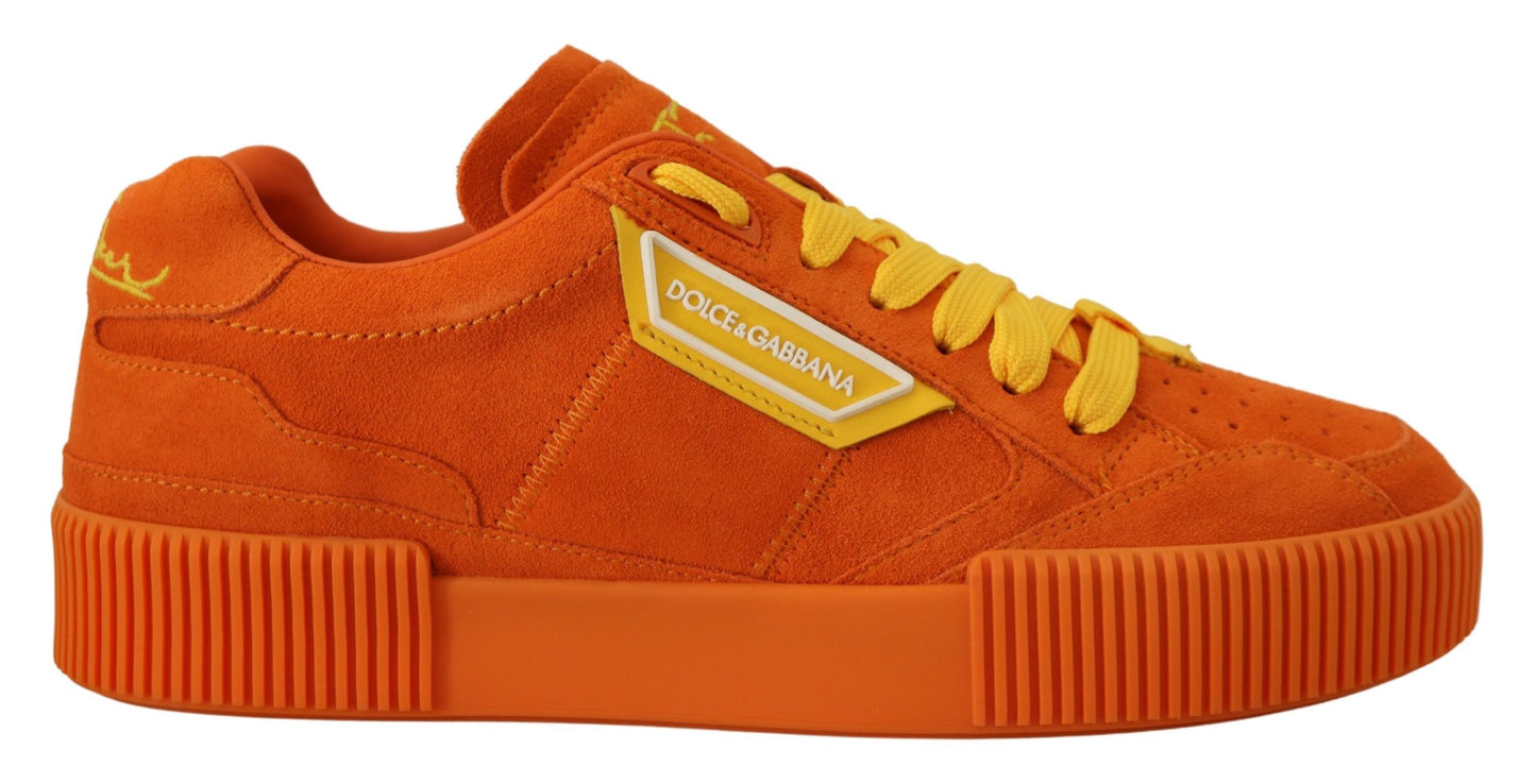 Orange Leather P.j. Tucker Sneakers Shoes