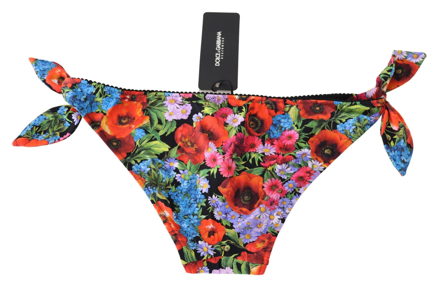 Chic Floral Side Tie Bikini Bottom