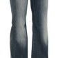 Chic Blue Washed Boot Cut Denim