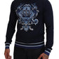 Elegant Silk Black Pullover Sweater