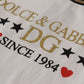 Multicolor DG Print Round Neck Tee