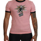 Chic Pink Short Sleeve Logo Tee