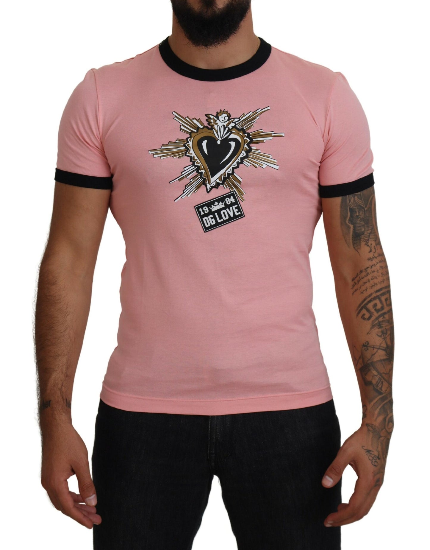 Chic Pink Short Sleeve Logo Tee