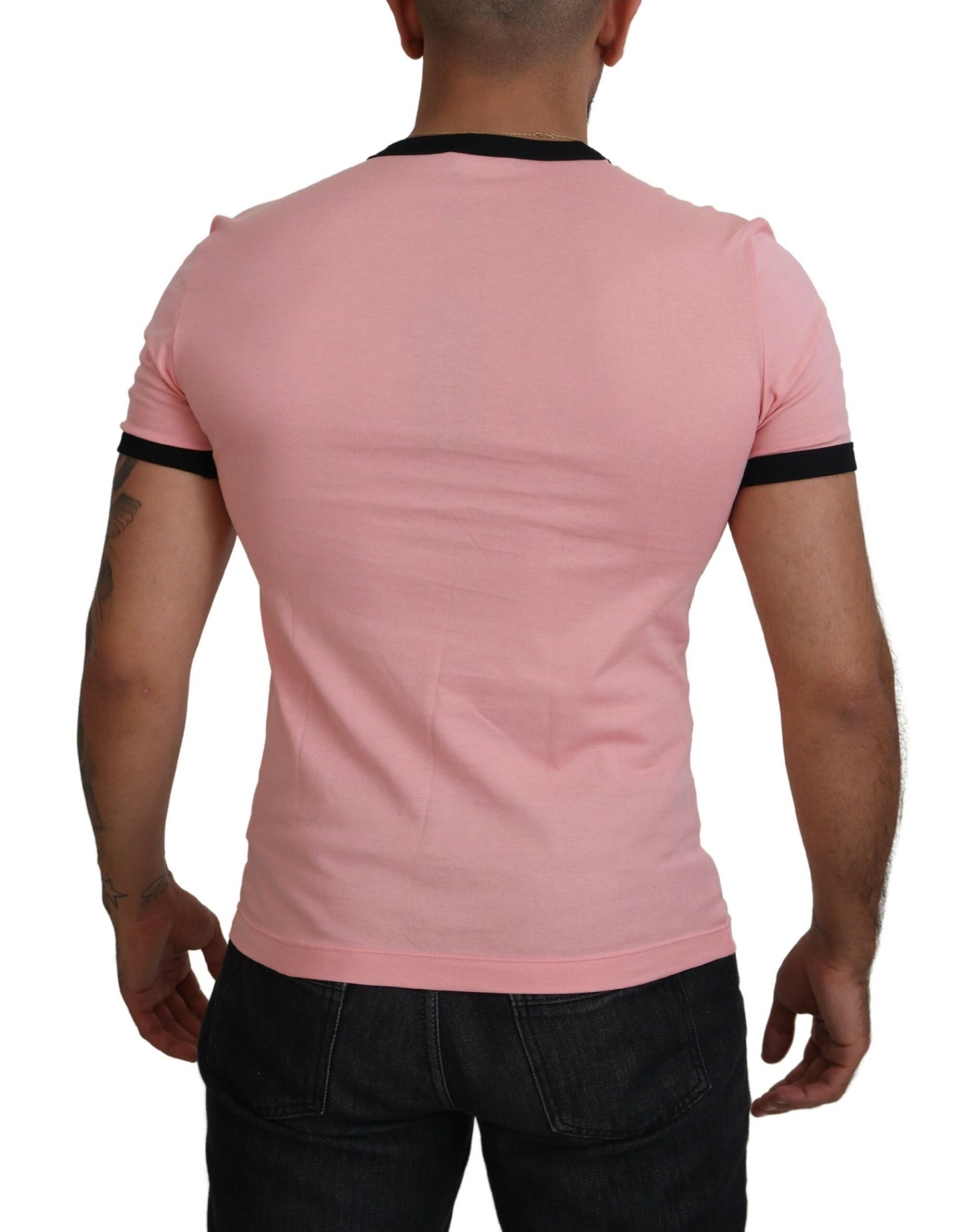 Chic Pink Short Sleeve Logo Tee