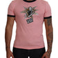 Chic Pink Short Sleeve Logo Tee