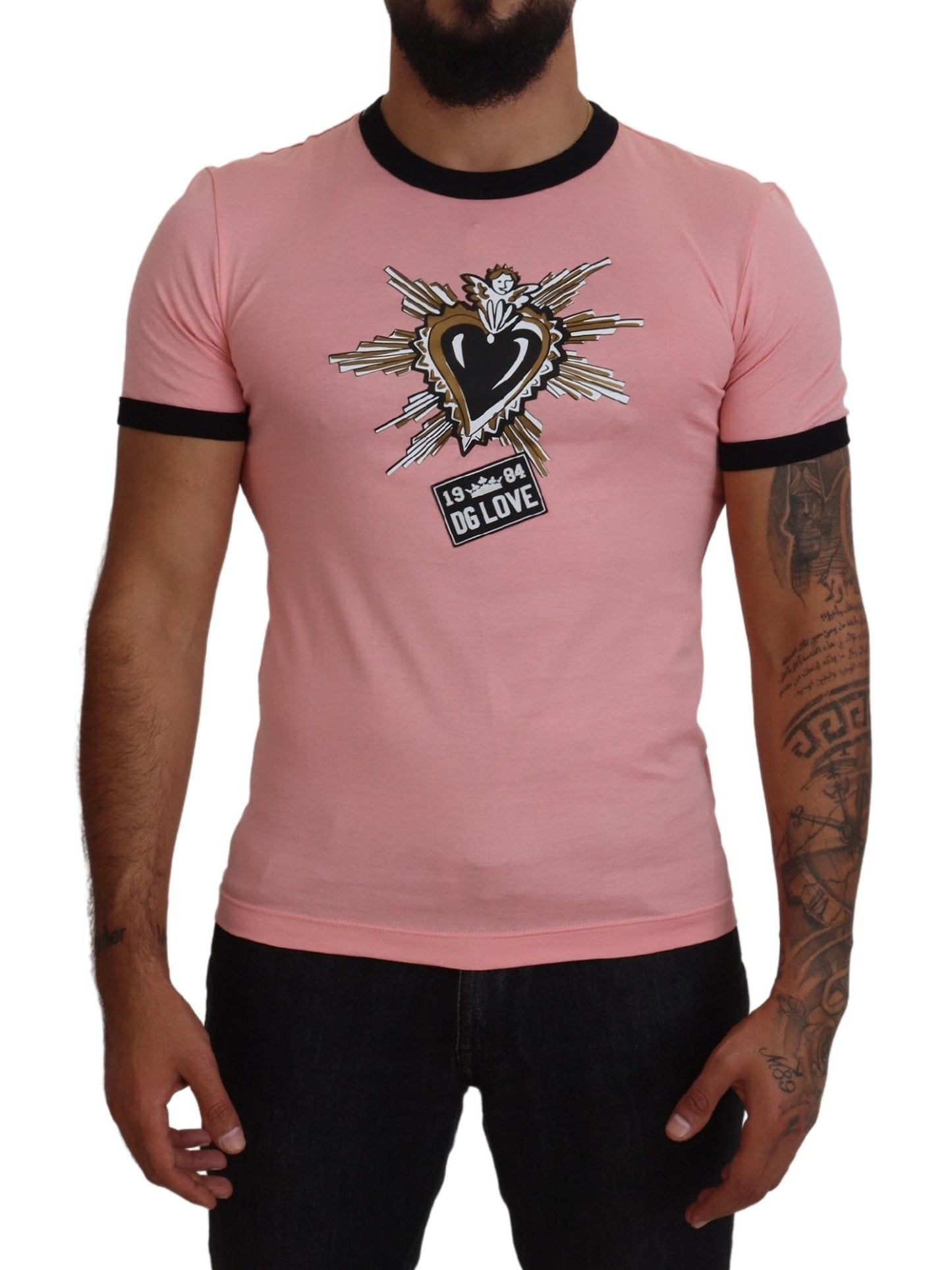 Chic Pink Short Sleeve Logo Tee