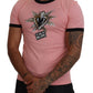 Chic Pink Short Sleeve Logo Tee