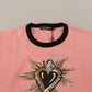 Chic Pink Short Sleeve Logo Tee